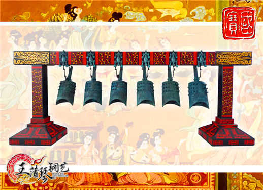 6件套仿古編鐘，小型特色樂器，民樂混音配套